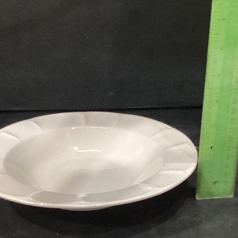 Pfaltzgraff White Scalloped Pasta Bowls, Set of 4, Vtg Henry Ford Museum Design - Thumbnail 10