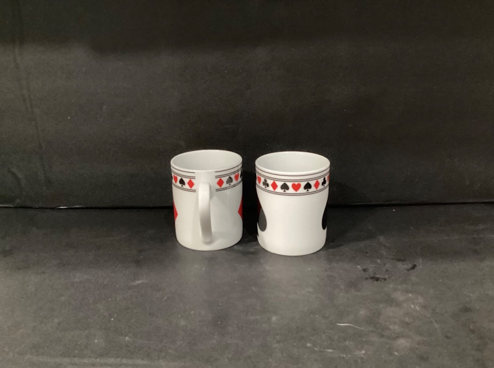 Godinger & Co. Playing Card Suits Coffee Mug Set Of 2 12 oz Diamond Spade - Thumbnail 4