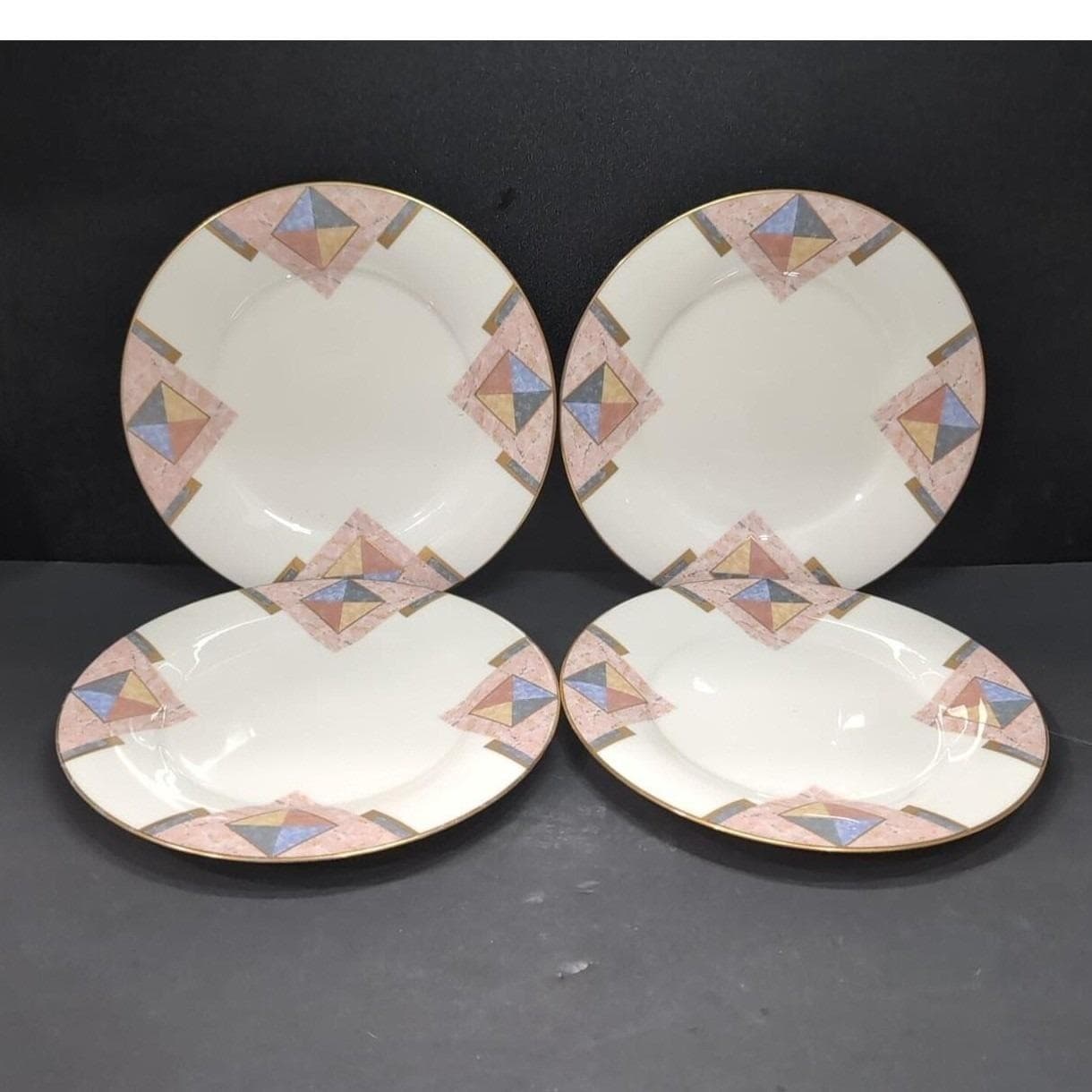 Noritake Momentum Salad Plates, Set of 4, Vtg Replacement Fine China Tableware - Thumbnail 6