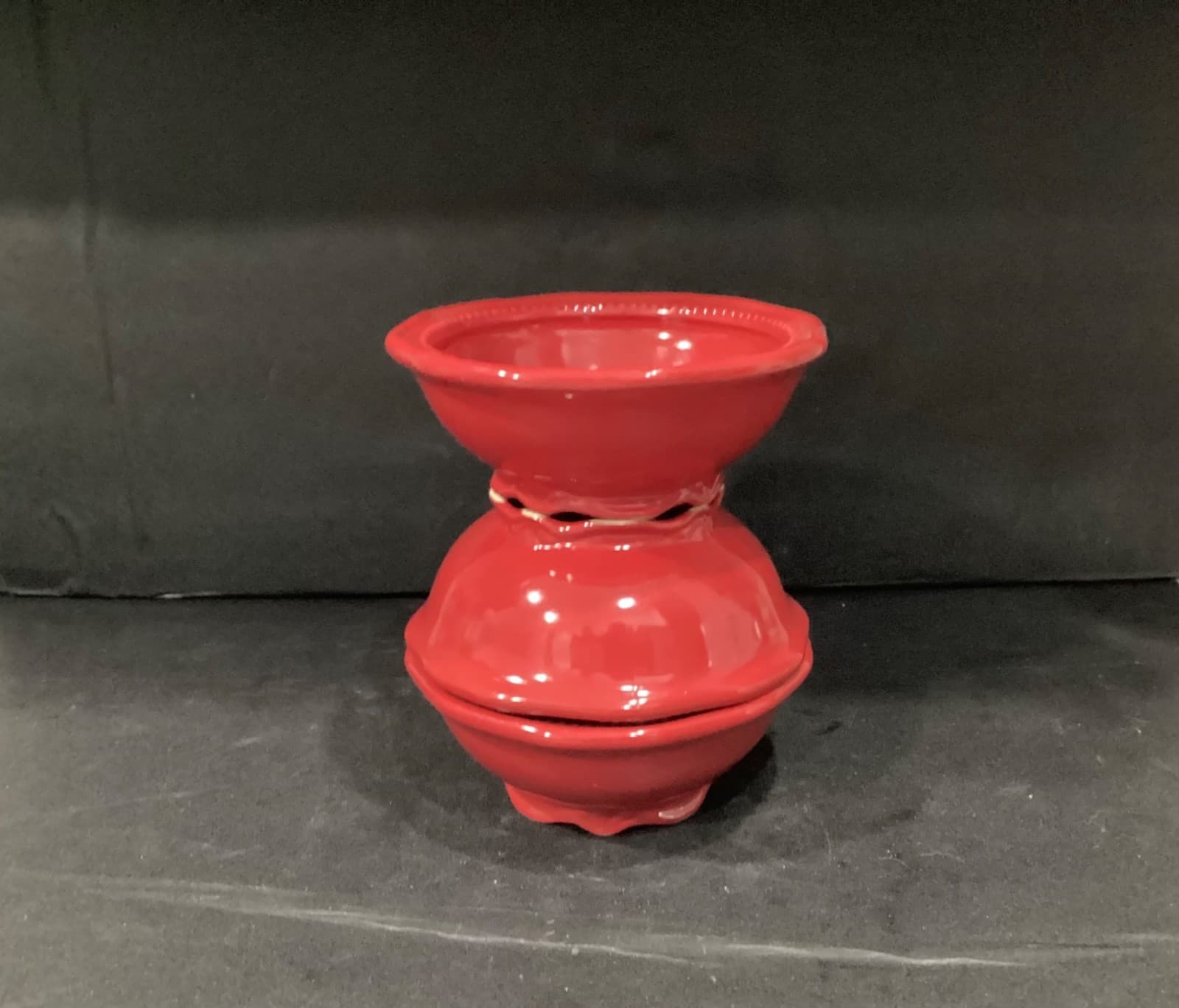 Lot Of 3 Princess House Pavilion Red Berry Cereal Soup Bowls 6.5” - Thumbnail 9
