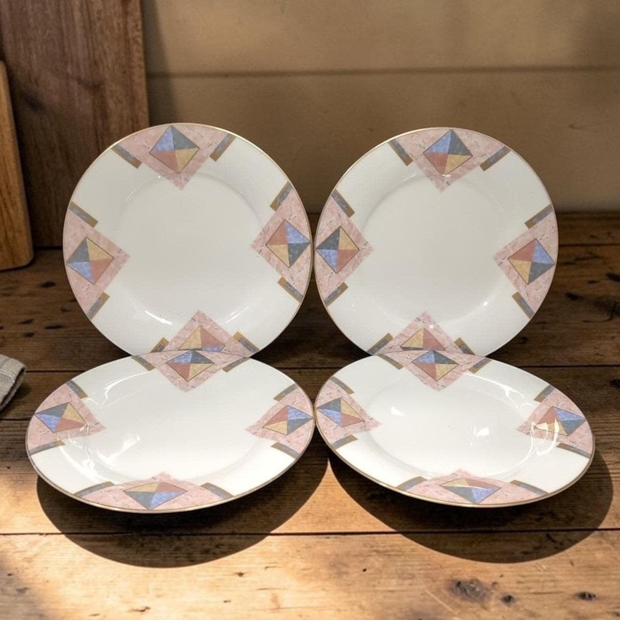 Noritake Momentum Salad Plates, Set of 4, Vtg Replacement Fine China Tableware