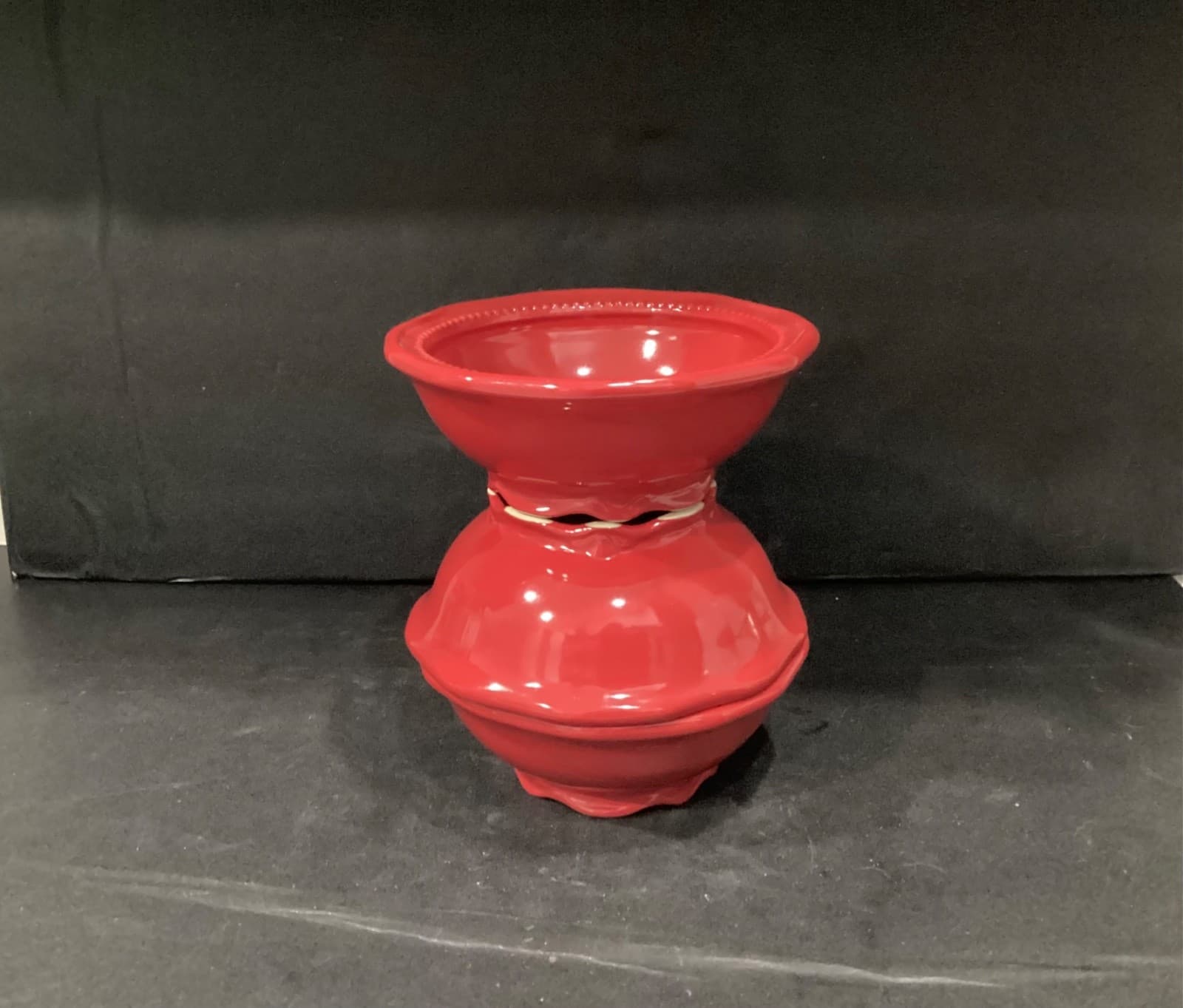 Lot Of 3 Princess House Pavilion Red Berry Cereal Soup Bowls 6.5” - Thumbnail 11