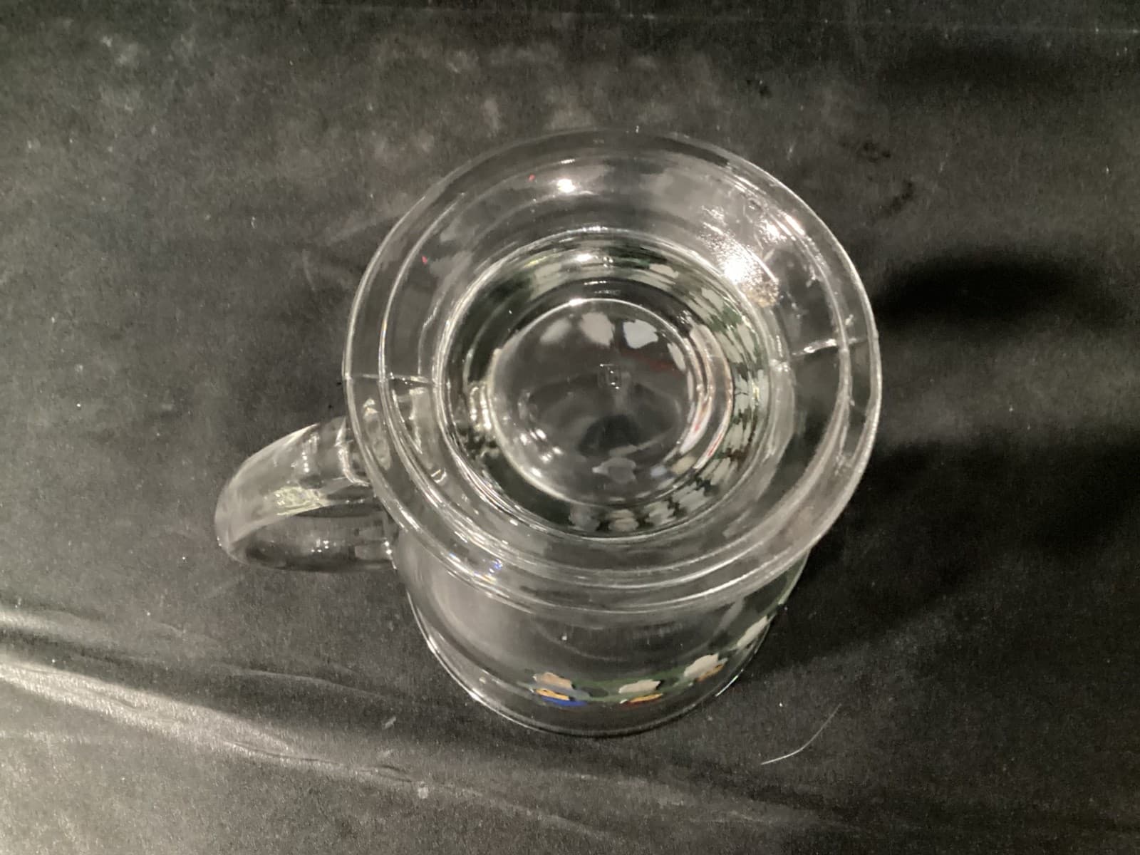 2 Anchor Hocking Clear Coffee Cups Mugs Seasons Greetings Happy Holidays 4.75” - Thumbnail 9
