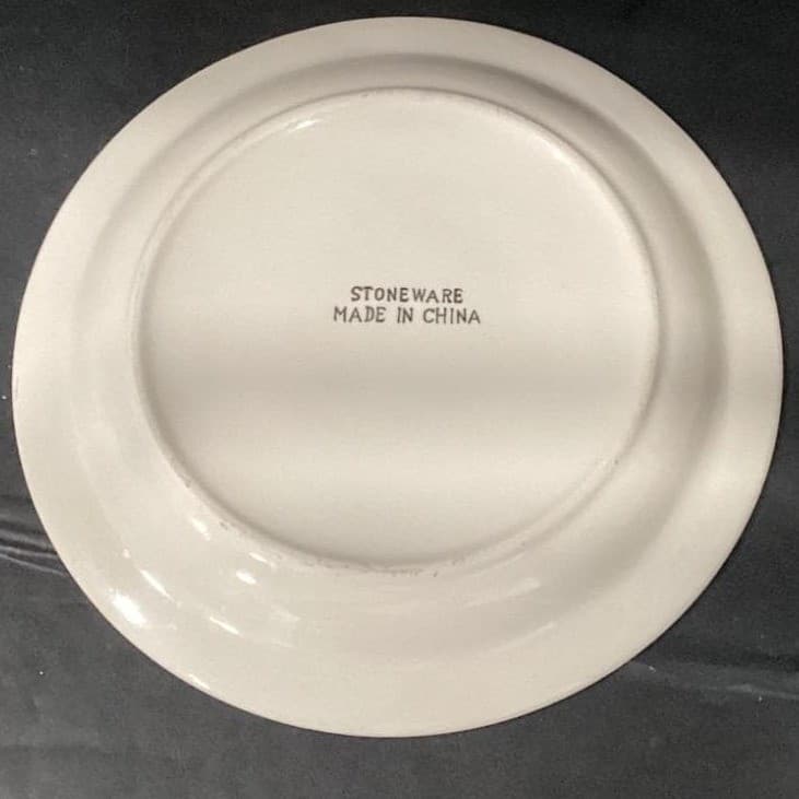 Christmas Tree Dinner Plates, Set of 2, Porcelain Holiday Dishes, Vintage China - Thumbnail 4