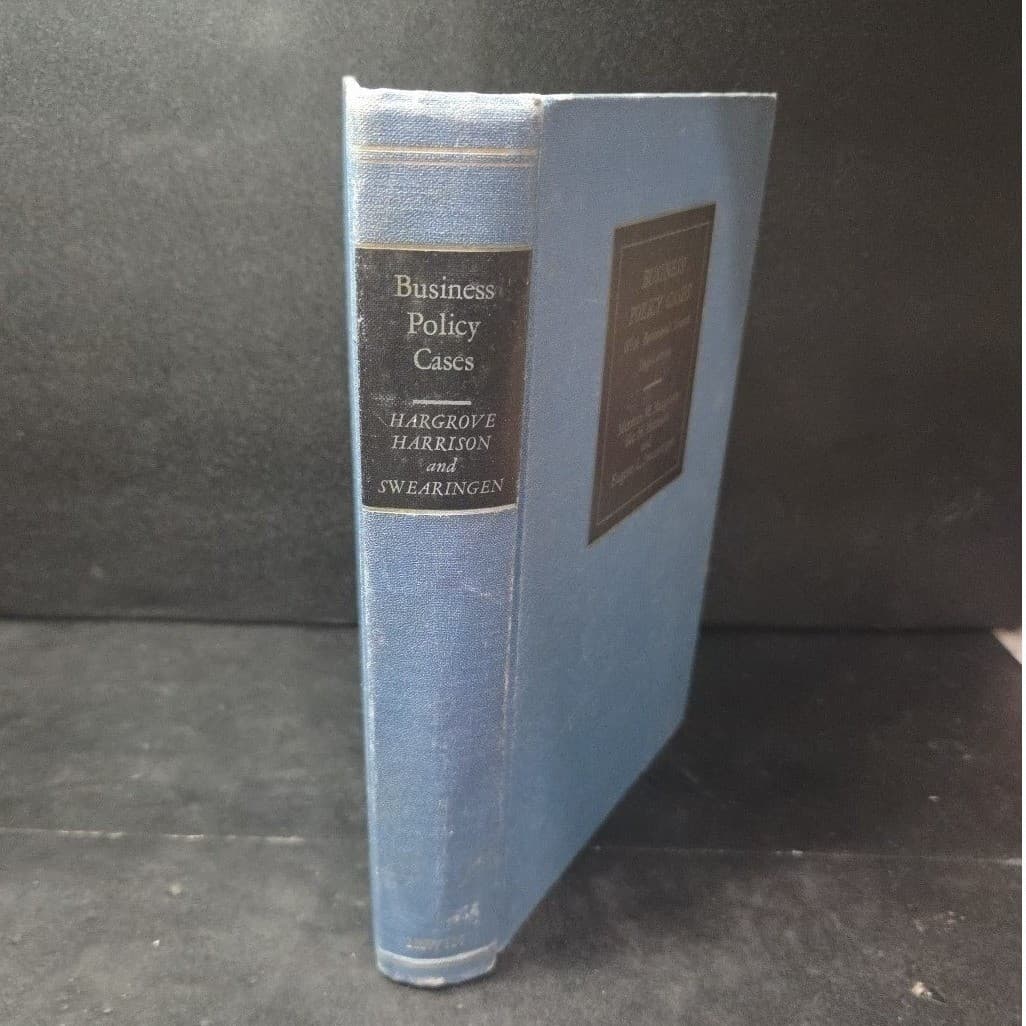 Business Policy Cases With Behavioral Science Implications, Hardcover 1963 - Thumbnail 10