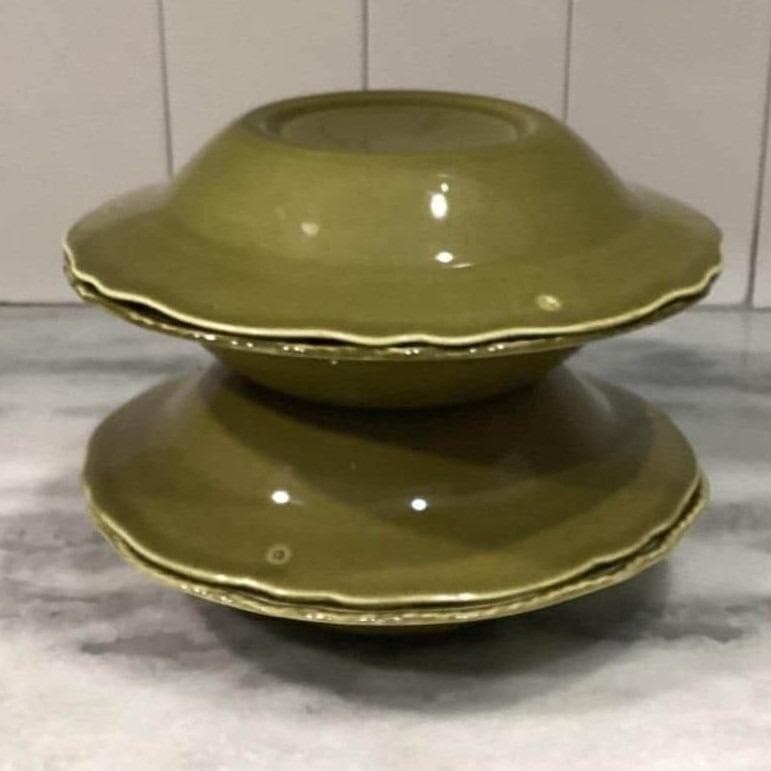 Canonsburg Regency Ironstone Cereal Bowls, Set of 4, Vintage Pottery Dinnerware - Thumbnail 11