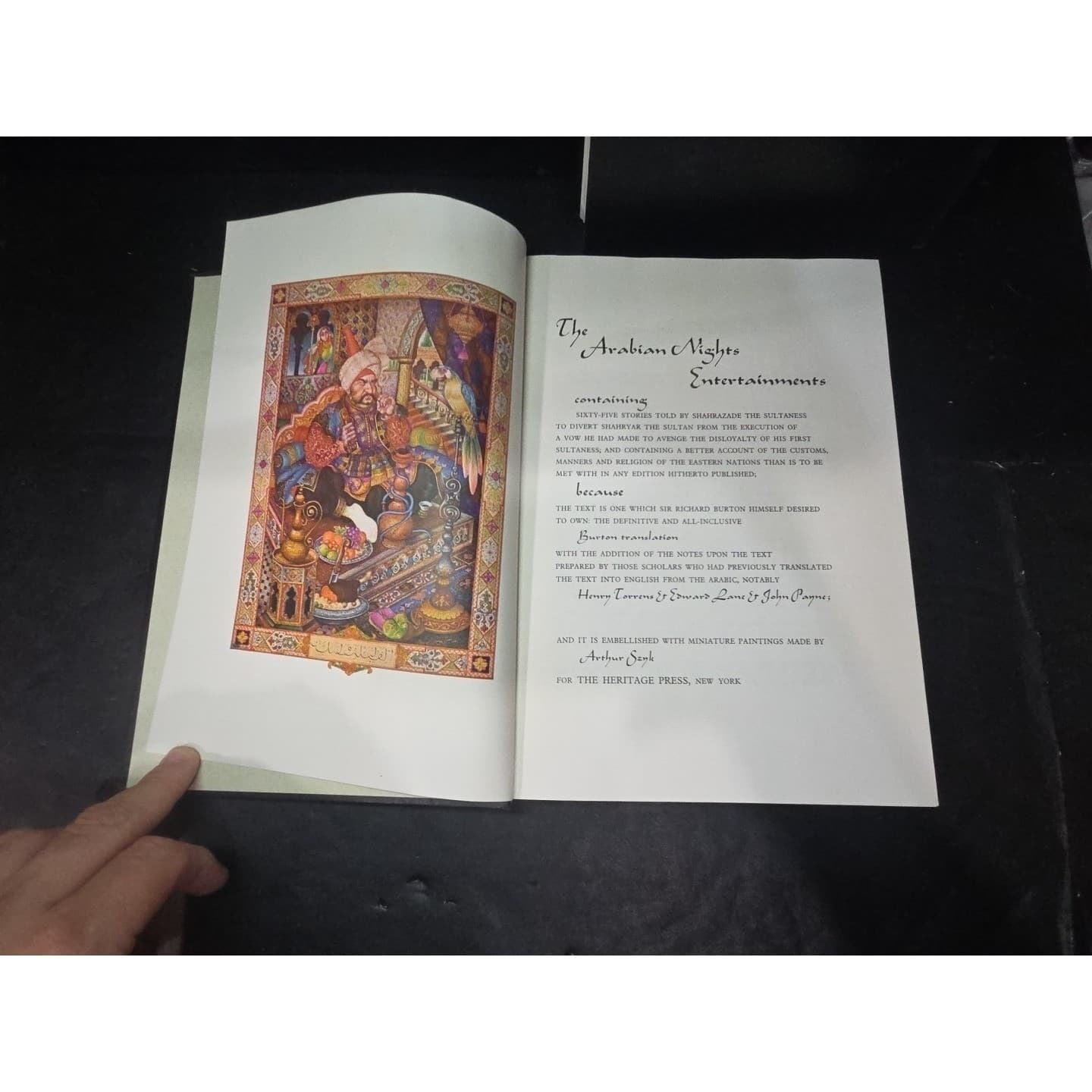 Arabian Nights Entertainments Heritage Press Arthur Szyk 2 Vol Set Burton Trans - Thumbnail 9