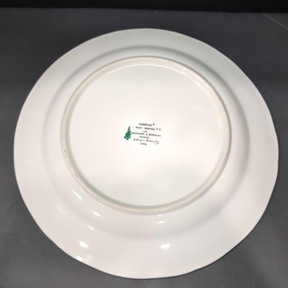 Farberware White Christmas Serving Platter, Katherine Babanovsky, Replacement - Thumbnail 3