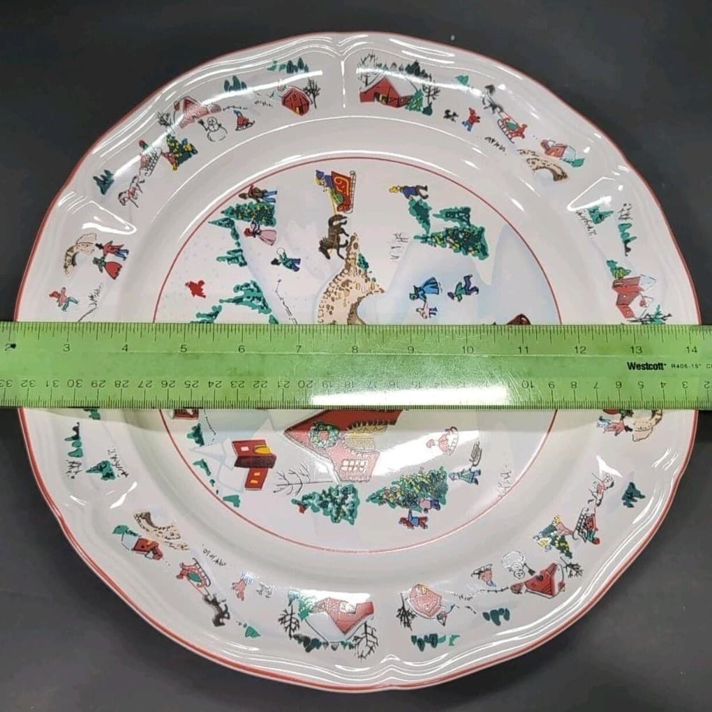 Farberware White Christmas Serving Platter, Katherine Babanovsky, Replacement - Thumbnail 5