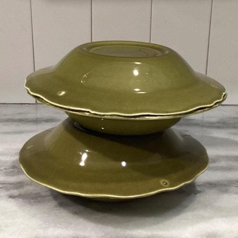Canonsburg Regency Ironstone Cereal Bowls, Set of 4, Vintage Pottery Dinnerware - Thumbnail 8