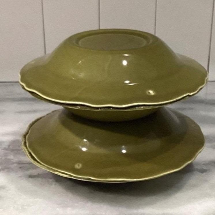 Canonsburg Regency Ironstone Cereal Bowls, Set of 4, Vintage Pottery Dinnerware - Thumbnail 9