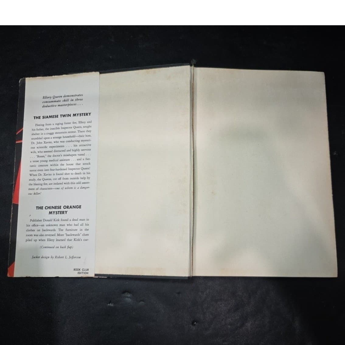 The Bizarre Murders Ellery Queen Omnibus Hardcover Book Club Edition Vintage - Thumbnail 3