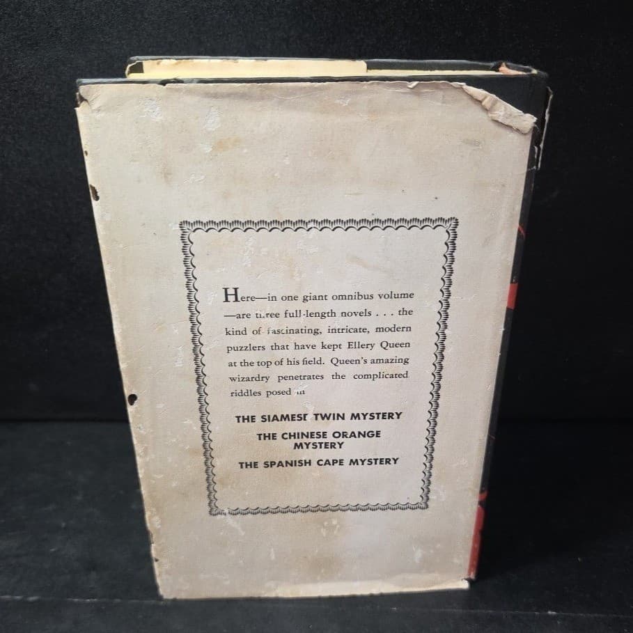 The Bizarre Murders Ellery Queen Omnibus Hardcover Book Club Edition Vintage - Thumbnail 8