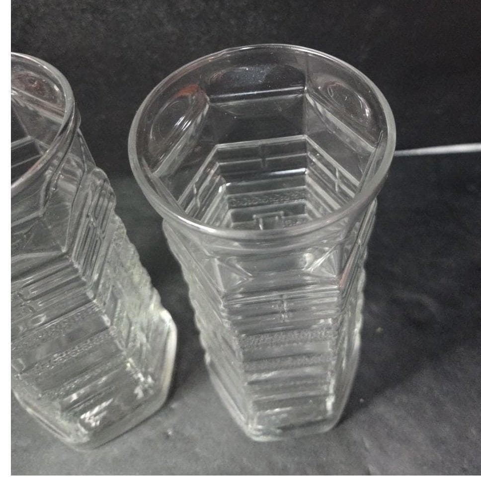 Red Lobster Lighthouse Design Tumblers, Set of 2, Vintage Libbey Glass Cups - Thumbnail 6