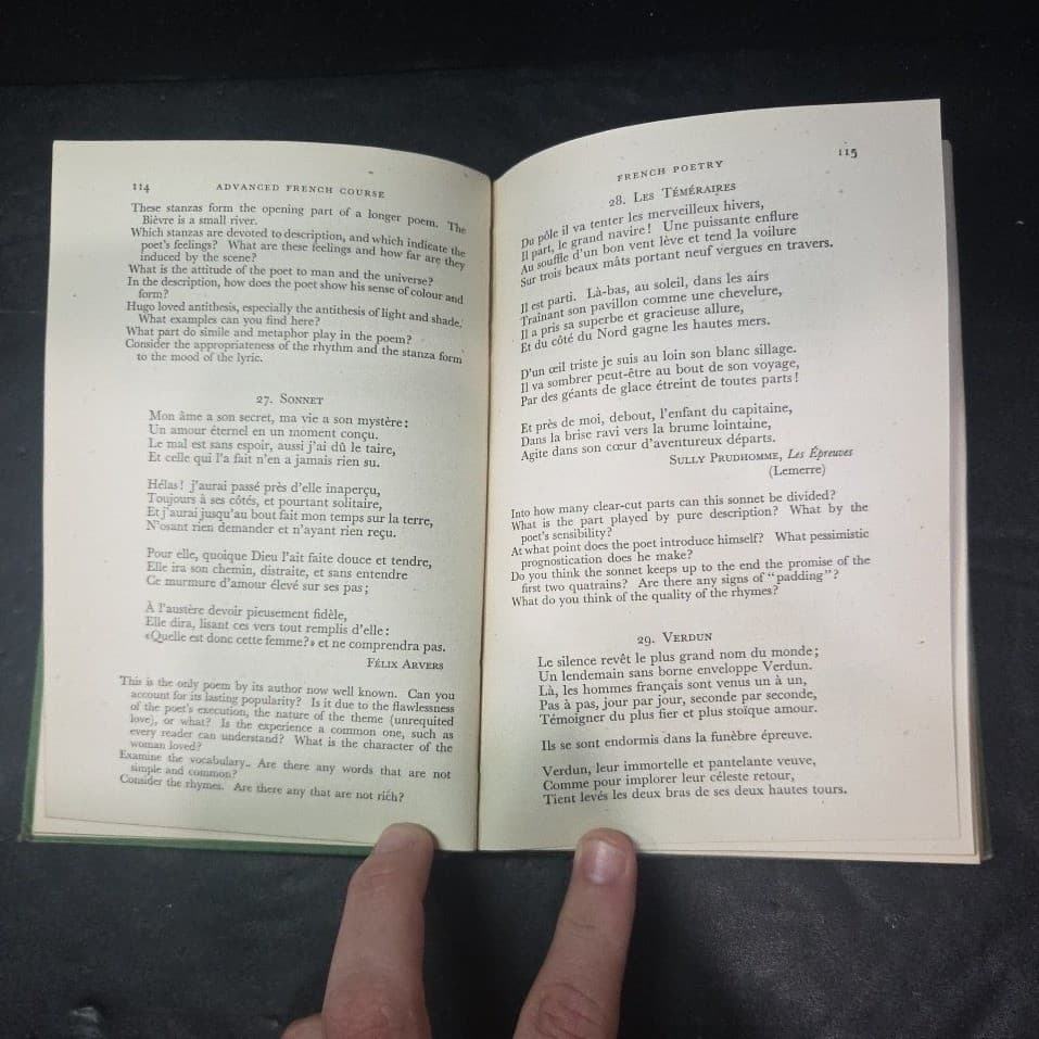 Advanced French Course W.F.H. Whitmarsh C.D. Jukes Longmans Green Hardcover 1943 - Thumbnail 6