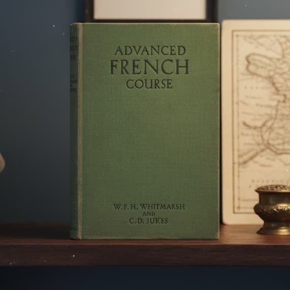 Advanced French Course W.F.H. Whitmarsh C.D. Jukes Longmans Green Hardcover 1943