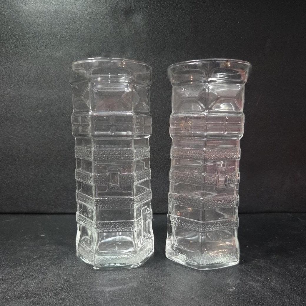 Red Lobster Lighthouse Design Tumblers, Set of 2, Vintage Libbey Glass Cups - Thumbnail 8