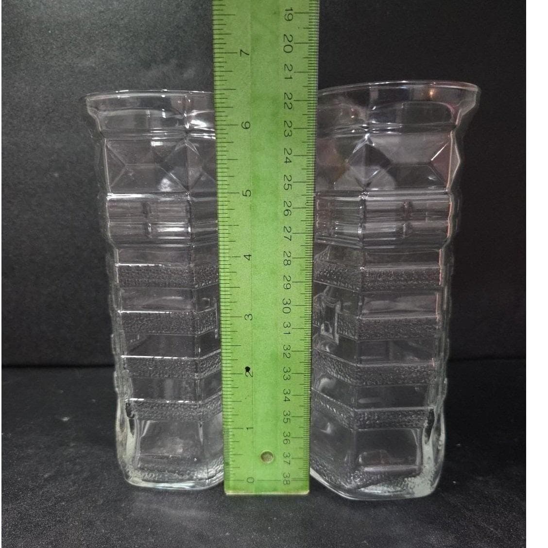 Red Lobster Lighthouse Design Tumblers, Set of 2, Vintage Libbey Glass Cups - Thumbnail 2