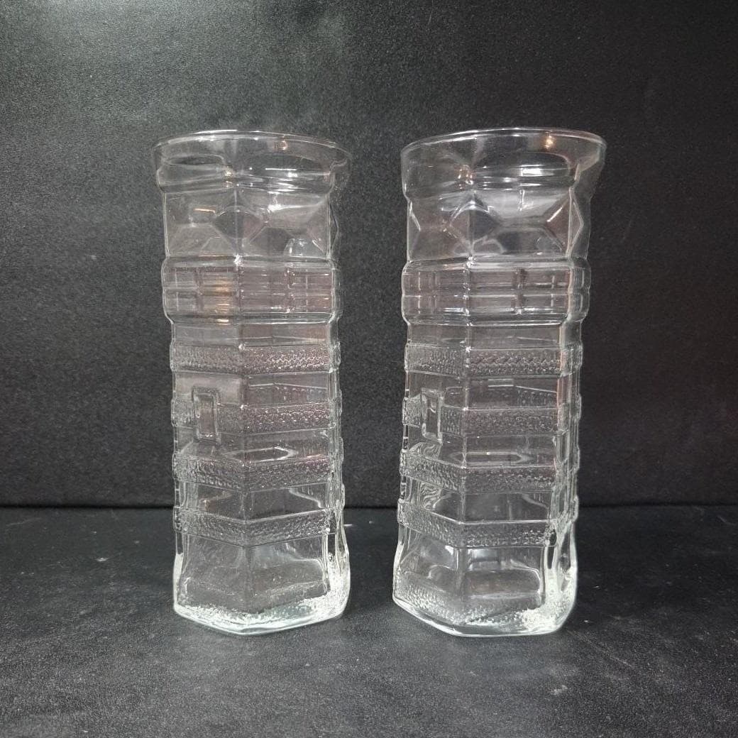 Red Lobster Lighthouse Design Tumblers, Set of 2, Vintage Libbey Glass Cups - Thumbnail 10