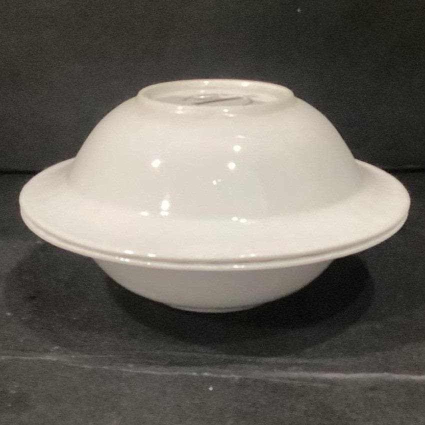 CorningWare French White Cereal Bowls, Set of 2, Vintage Ribbed Rim Dinnerware - Thumbnail 10