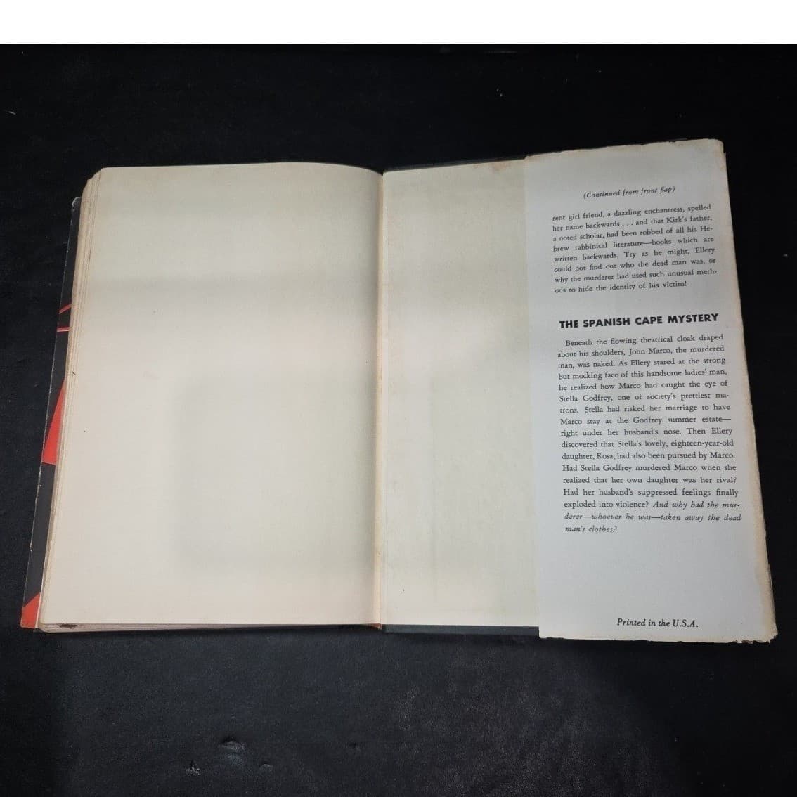 The Bizarre Murders Ellery Queen Omnibus Hardcover Book Club Edition Vintage - Thumbnail 7