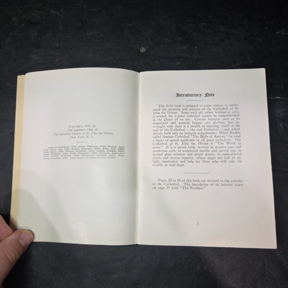 Guide to Cathedral Church of St John the Divine NYC 14th Ed Edward Hall 1947 - Thumbnail 5