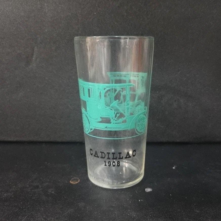 Hazel Atlas Cadillac Glass Tumbler, 1904-1908 Pierce-Arrow Antique Car Motifs - Thumbnail 9