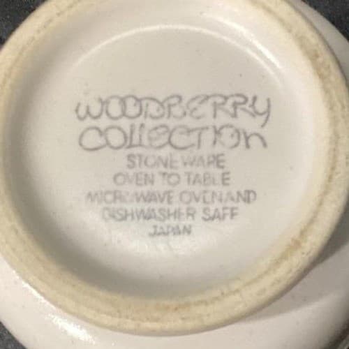 Woodberry Collection Stoneware Coffee Cups, Set of 2 Vintage Brown Stripe Design - Thumbnail 6