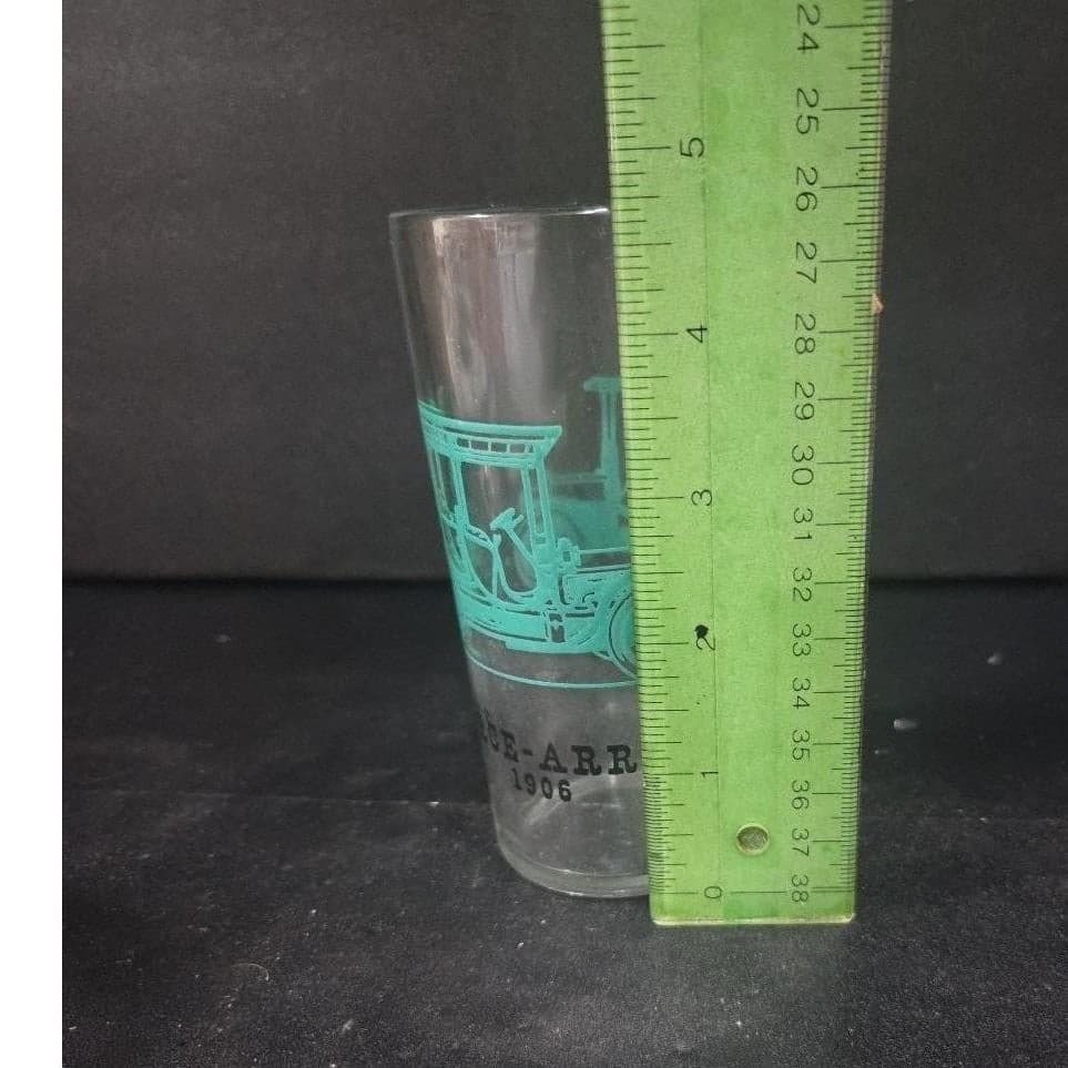 Hazel Atlas Cadillac Glass Tumbler, 1904-1908 Pierce-Arrow Antique Car Motifs - Thumbnail 2