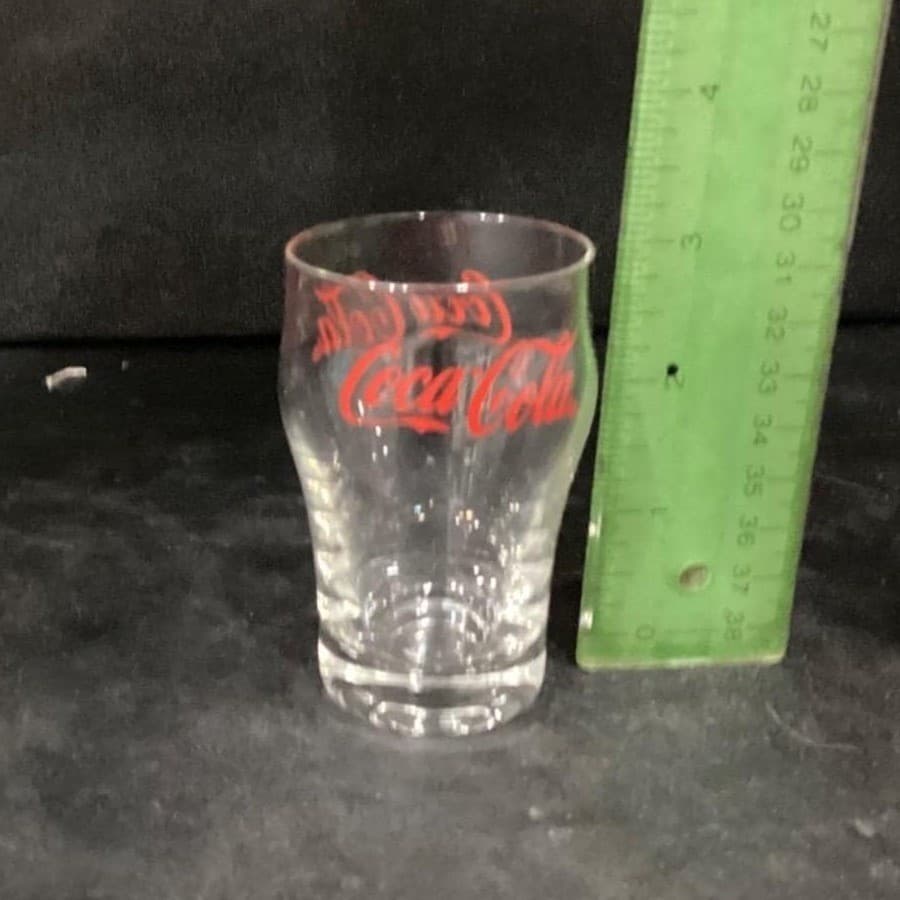 Coca Cola Mini Fountain Glasses, Set of 2, Vintage Logo & #99 Jeff Burton Design - Thumbnail 10