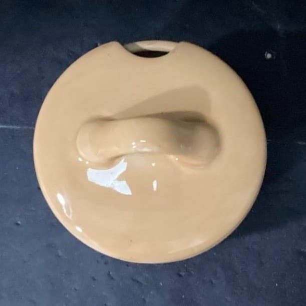 Pottery Barn Sausalito Cream & Lidded Sugar Bowl, Vtg Yellow Ceramic Tableware - Thumbnail 4
