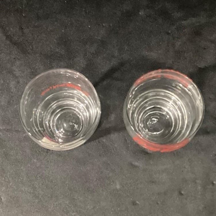 Coca Cola Mini Fountain Glasses, Set of 2, Vintage Logo & #99 Jeff Burton Design - Thumbnail 4