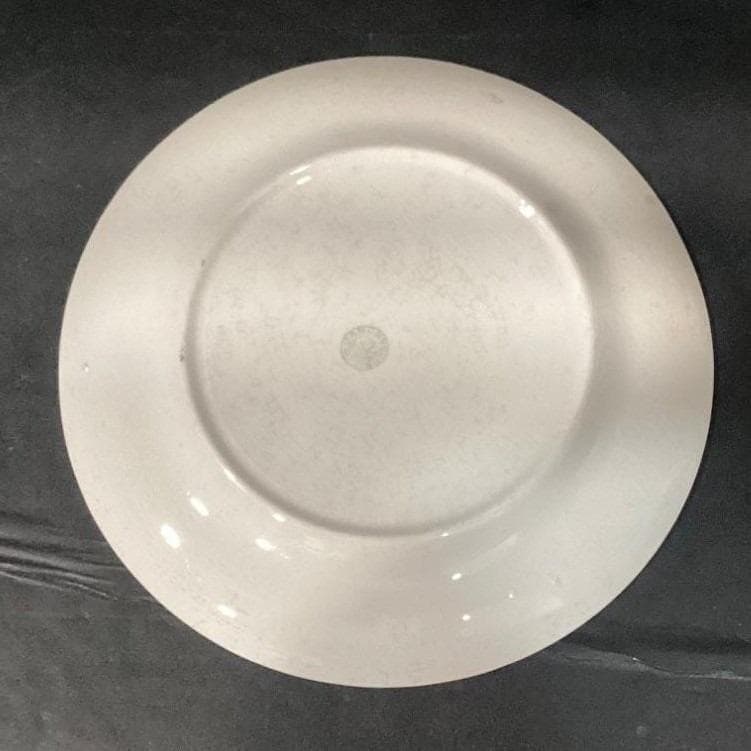 Canonsburg Violets Dinner Plates, Set of 4, Gold Trim, Vintage USA Dinnerware - Thumbnail 4
