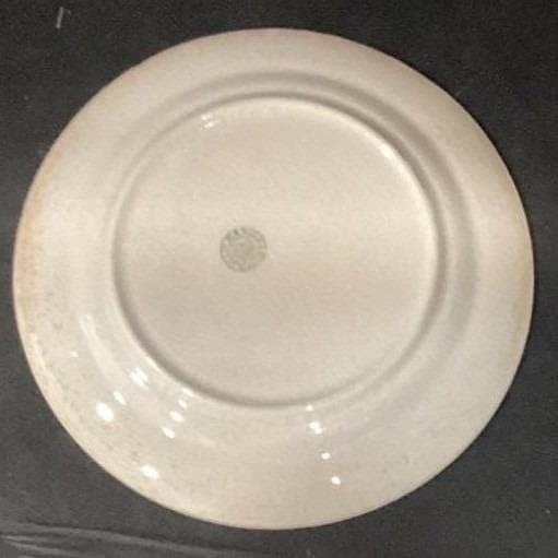Canonsburg Violet Dessert Plates, Set of 4, Purple Flowers, Vintage USA Pottery - Thumbnail 4