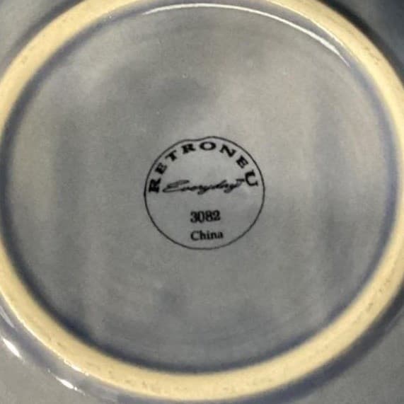 Retroneu Everyday Denim Blue Salad Bowls #3082, Set Of 4, Vintage Dinnerware - Thumbnail 6