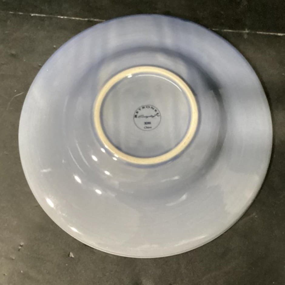 Retroneu Everyday Denim Blue Salad Bowls #3082, Set Of 4, Vintage Dinnerware - Thumbnail 5