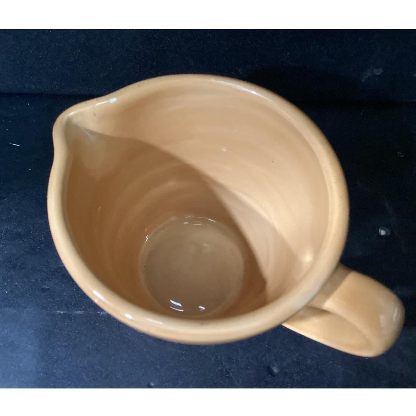 Pottery Barn Sausalito Cream & Lidded Sugar Bowl, Vtg Yellow Ceramic Tableware - Thumbnail 3