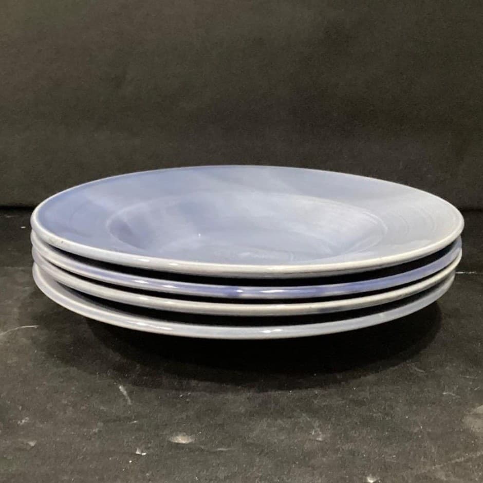Retroneu Everyday Denim Blue Salad Bowls #3082, Set Of 4, Vintage Dinnerware - Thumbnail 12