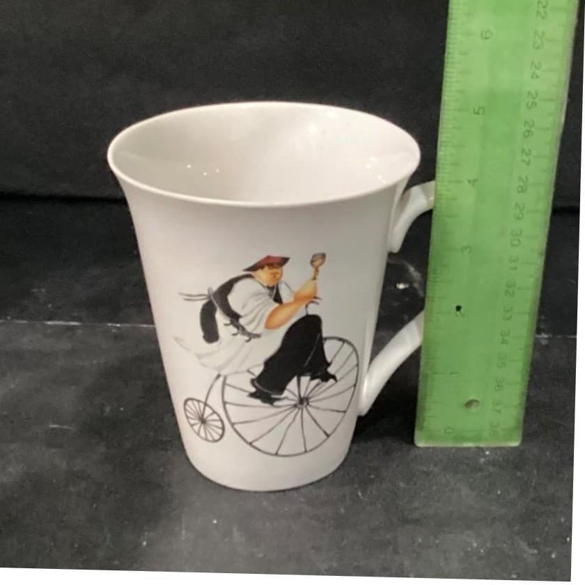 Oneida Chefs to Go Coffee Cups, Set of 4, Vintage Jennifer Garant Design - Thumbnail 7