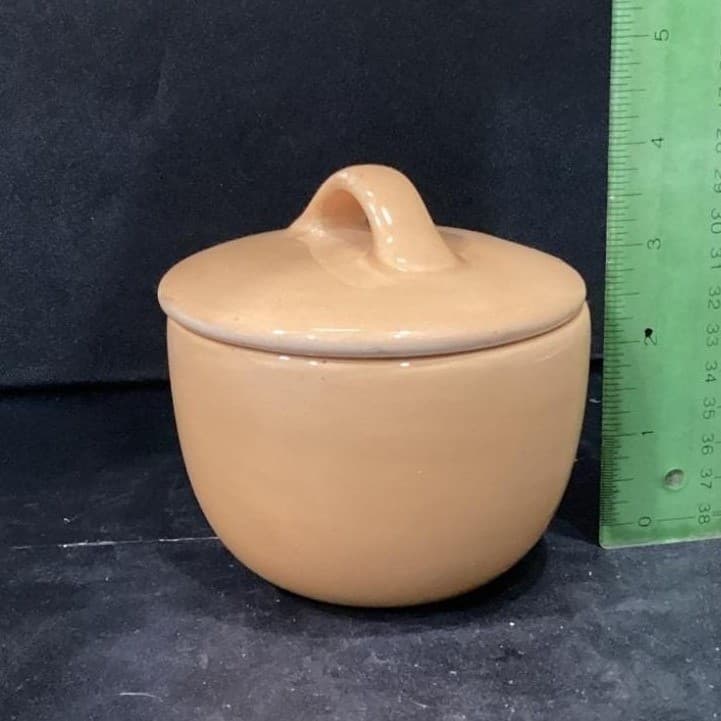 Pottery Barn Sausalito Cream & Lidded Sugar Bowl, Vtg Yellow Ceramic Tableware - Thumbnail 9