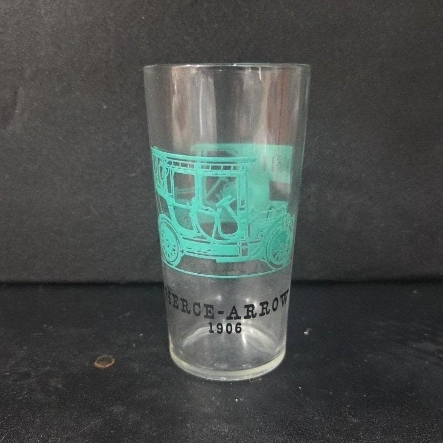 Hazel Atlas Cadillac Glass Tumbler, 1904-1908 Pierce-Arrow Antique Car Motifs - Thumbnail 7