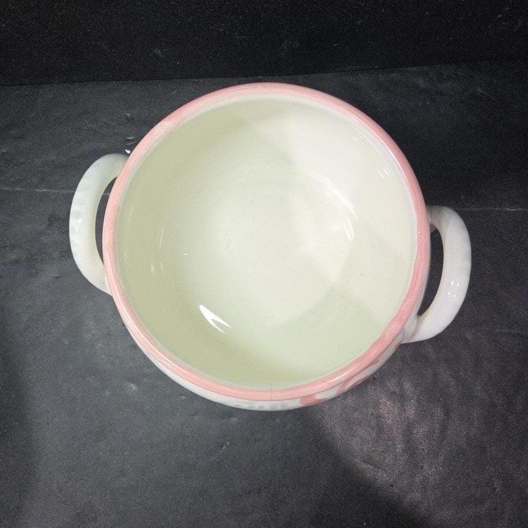 Rosa Shafford Floral Bowl, Vintage Hand Painted Planter, Replacement Centerpiece - Thumbnail 7