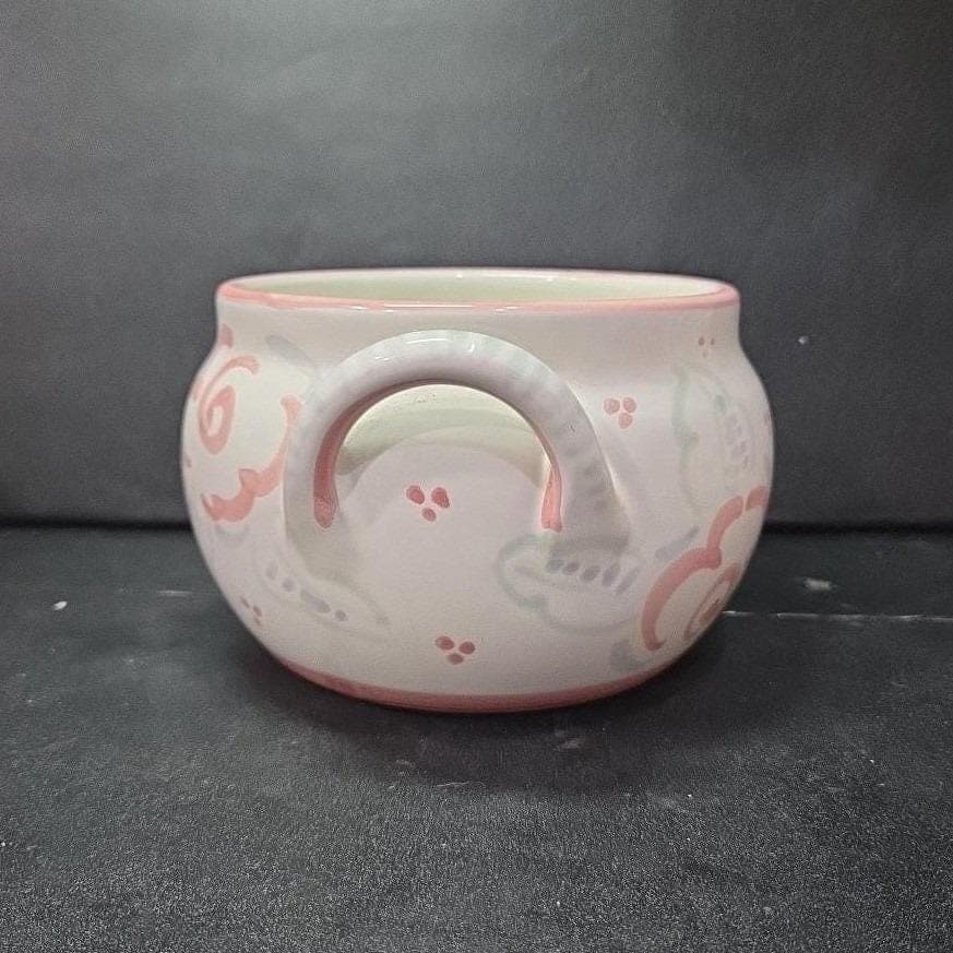 Rosa Shafford Floral Bowl, Vintage Hand Painted Planter, Replacement Centerpiece - Thumbnail 5