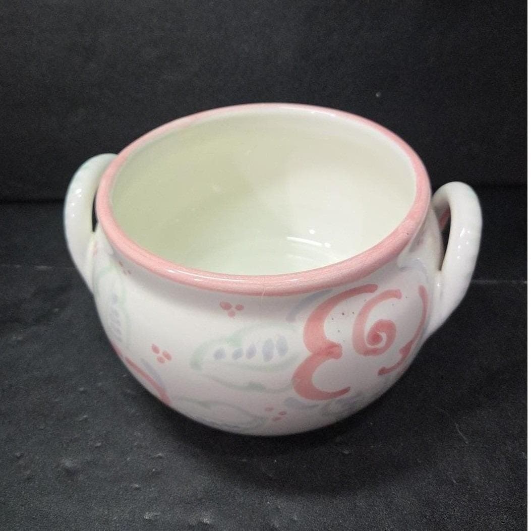 Rosa Shafford Floral Bowl, Vintage Hand Painted Planter, Replacement Centerpiece - Thumbnail 6
