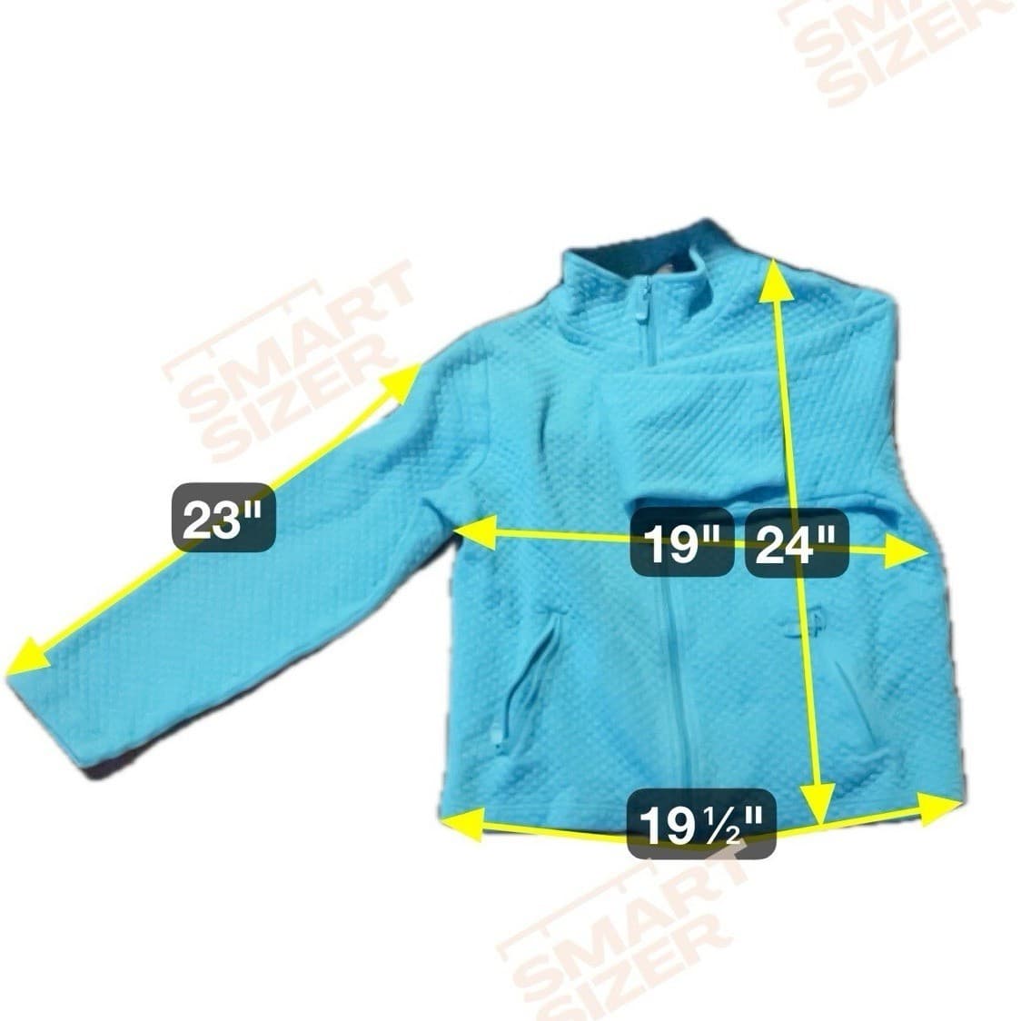 Rafaella Teal Blue Diamond Quilted Quarter Zip Pullover, Women's XL Sweater - Thumbnail 2