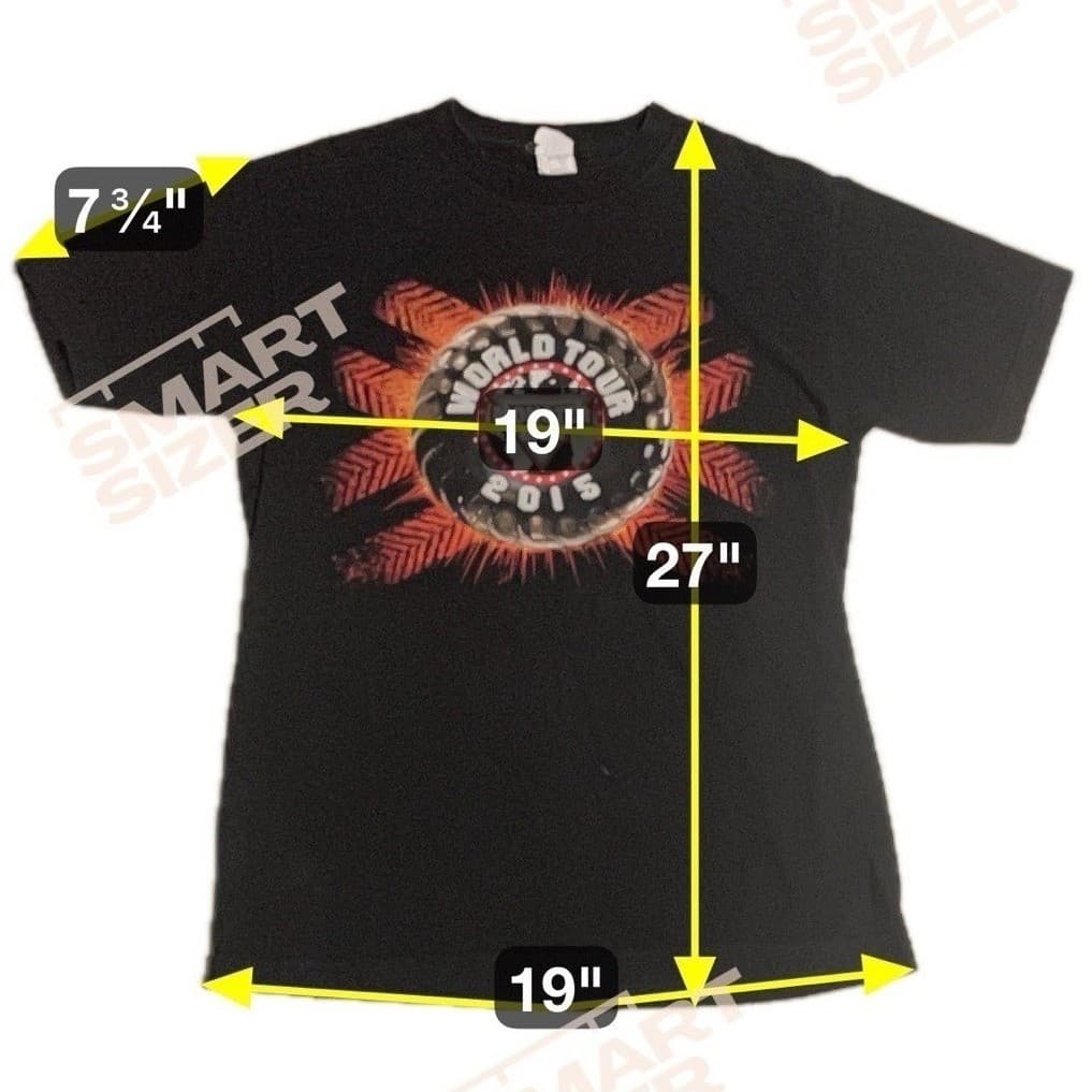 Alstyle Apparel & Activewear Monster Jam 2015 World Tour T-Shirt, Men's Medium - Thumbnail 2