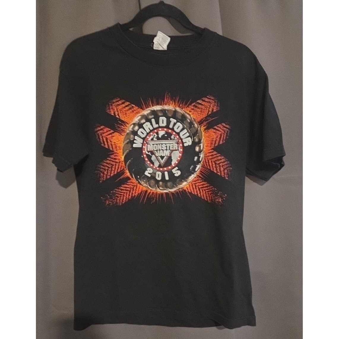 Alstyle Apparel & Activewear Monster Jam 2015 World Tour T-Shirt, Men's Medium - Thumbnail 3