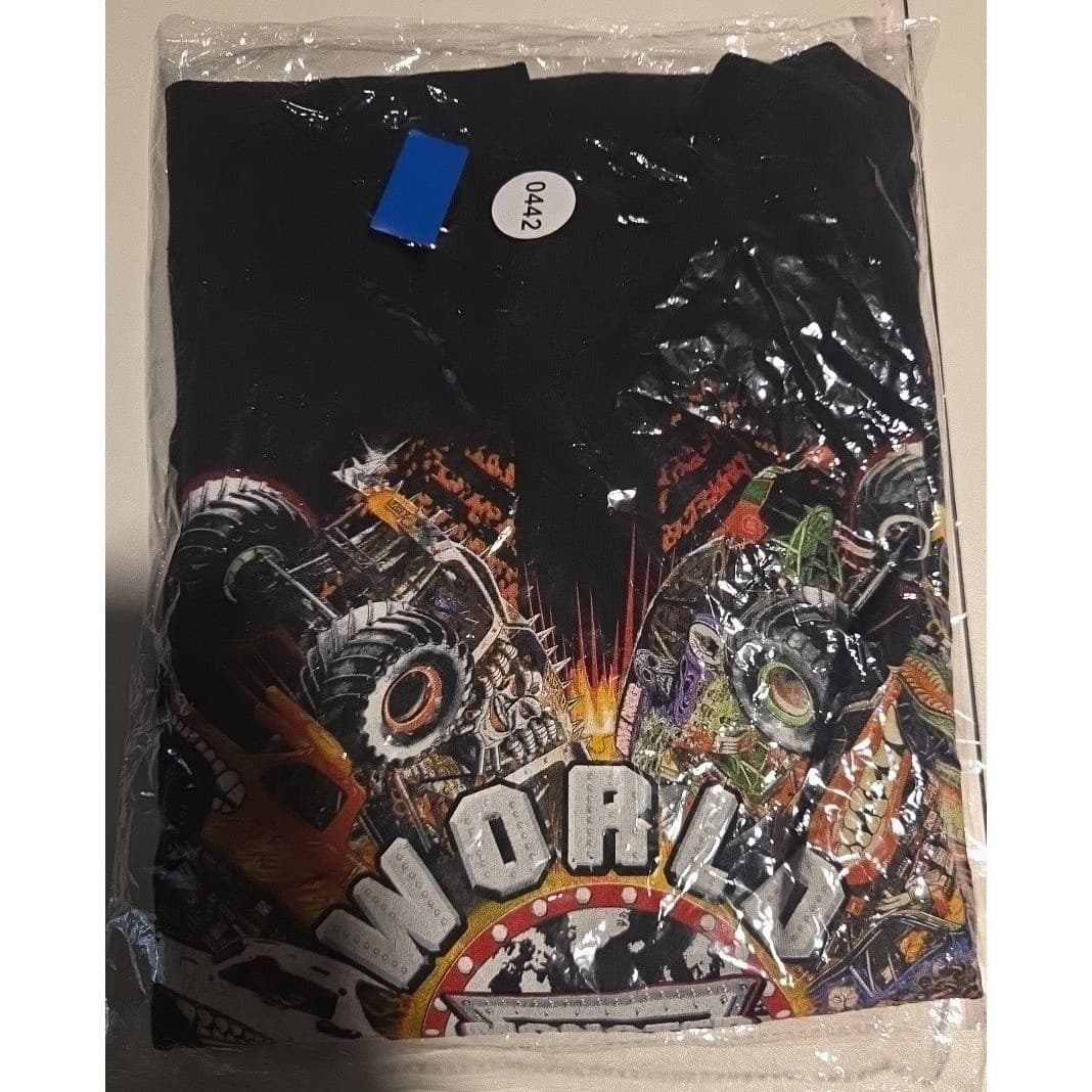 Alstyle Apparel & Activewear Monster Jam 2015 World Tour T-Shirt, Men's Medium - Thumbnail 9