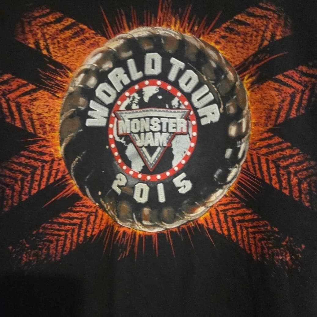 Alstyle Apparel & Activewear Monster Jam 2015 World Tour T-Shirt, Men's Medium - Thumbnail 8