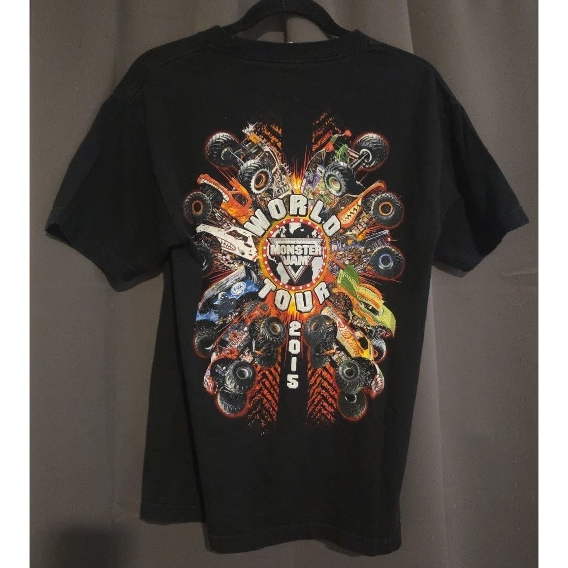 Alstyle Apparel & Activewear Monster Jam 2015 World Tour T-Shirt, Men's Medium - Thumbnail 4